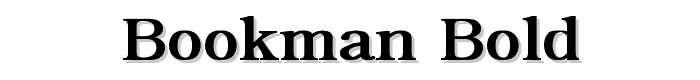 Bookman Bold font